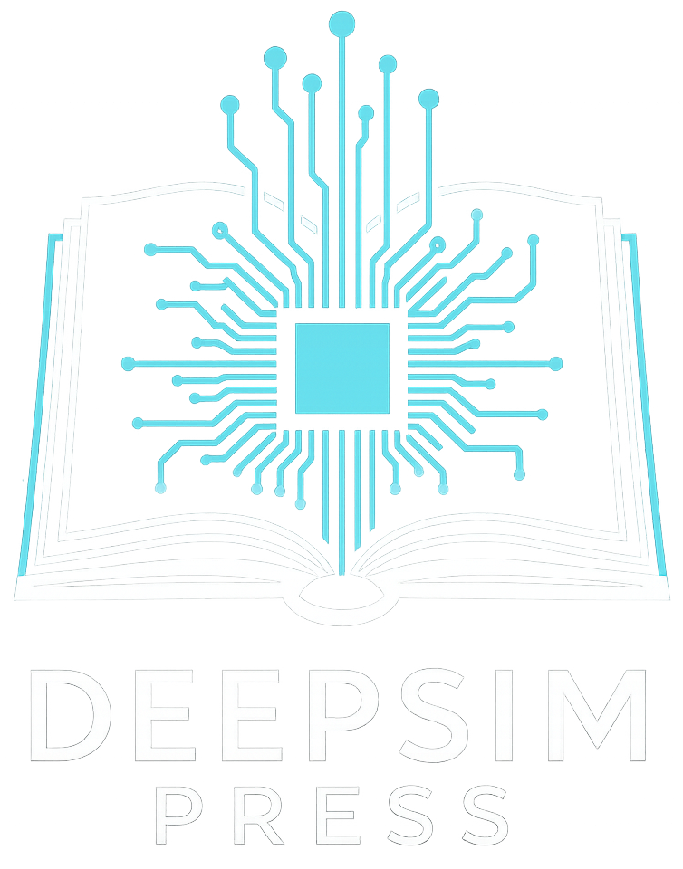 deepsim press logo white