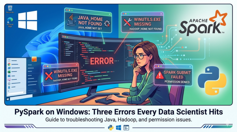 pyspark errors on windows